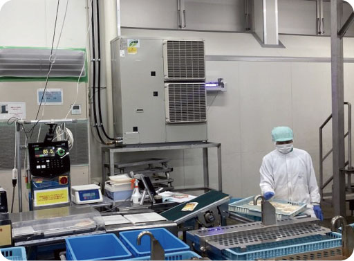 食品工場の井戸水クーラー